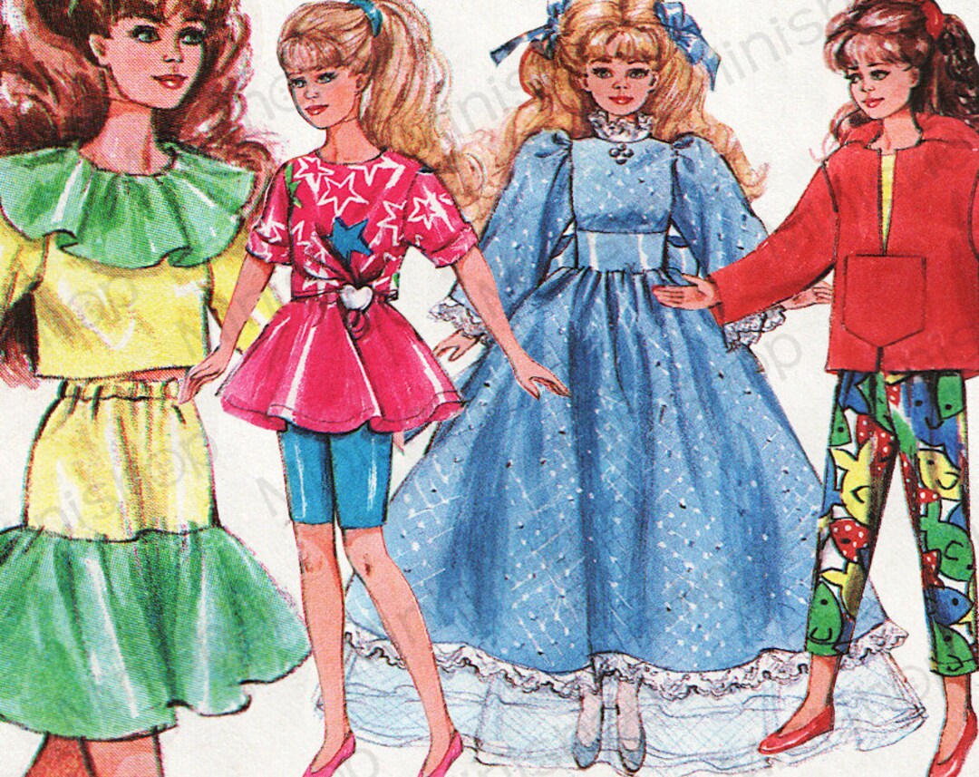 Skipper Doll Sewing Pattern 7600. Fits Blythe Kenner. Etsy