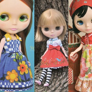 Sewing pattern lot for Blythe doll