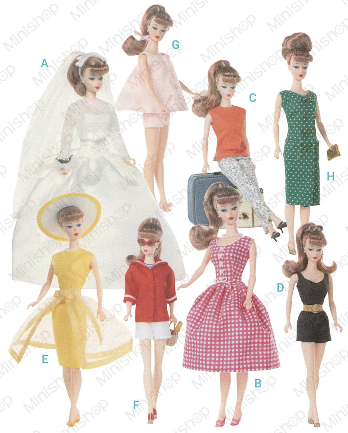 Barbie Doll Sewing Pattern: 9834 | Etsy