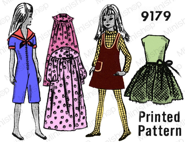 Skipper Doll Sewing Pattern Mail Order 9179 Etsy