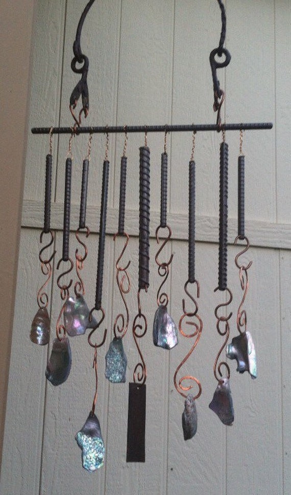 Items similar to rebar Art metal sculpture Yard Art with Copper and