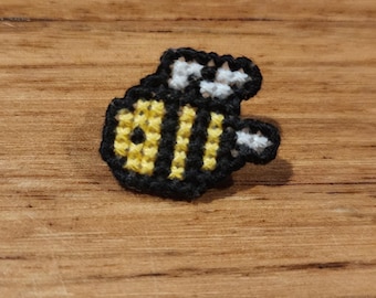 Bee Cross Stitch Pin