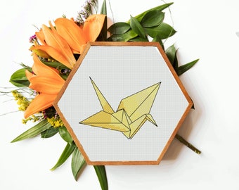 Origami Crane Cross Stitch Kit