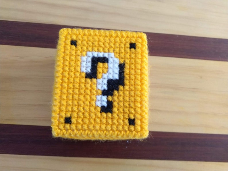 Mario Cross Stitch Engagement Ring Box