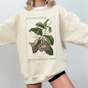 Evermore Botanical Sweatshirt, Concert Crewneck, Gifts for Her, Gildan 18000 Unisex Sweatshirt