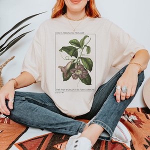 Evermore Botanical Shirt, Concert Crewneck, Comfort Colors 1717, Gifts for Her