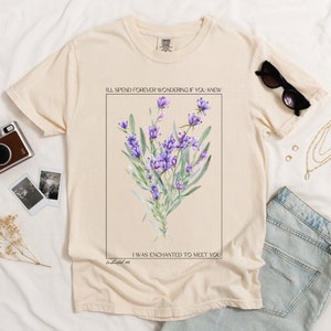 Enchanted Botanical T-Shirt, Concert Crewneck, Comfort Colors 1717, Gifts for Her