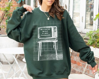 Lizzy Ceilings Lyric Vintage Style Sweatshirt, Five Seconds Flat, It Feels Like a Movie, Fall Cozy