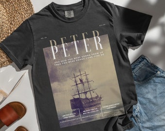The Real Peter, Pan, Shirt, Vintage Art Shirt, Magazine Style Shirt, Comfort Colors 1717, Gifts for Her