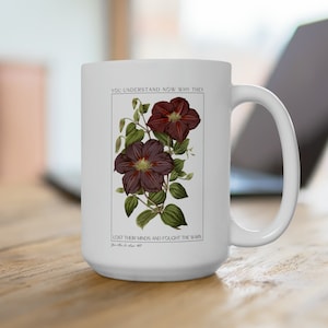 You Are In Love Mug 15oz, Ceramic Coffee Mug, Gifts for Her, Botanical Mug