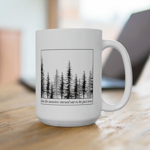 Out of the Woods Mug 15oz, Ceramic Coffee Mug, Gifts for Her, Botanical Mug
