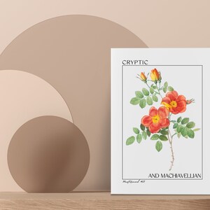 Mastermind Physical Art Print, Botanical Art Print, Gifts for Her, UNFRAMED Print