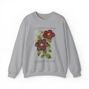 The Real In Love Botanical Sweatshirt, Gifts for Her, Gildan 18000 Unisex Sweatshirt image 9