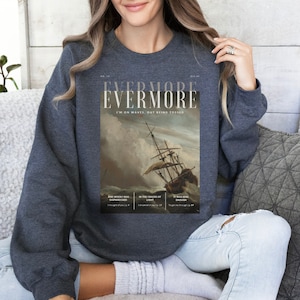 Evermore Shipwreck Sweatshirt, Concert Crewneck, Gifts for Her, Gildan 18000 Unisex Sweatshirt