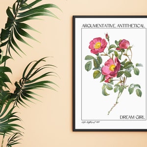 Hits Different Physical Art Print, Botanical Art Print, Gifts for Her, Art Print, UNFRAMED Print