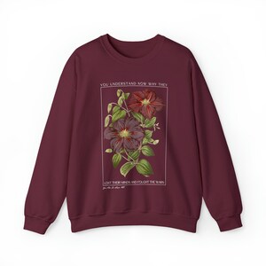 The Real In Love Botanical Sweatshirt, Gifts for Her, Gildan 18000 Unisex Sweatshirt image 4