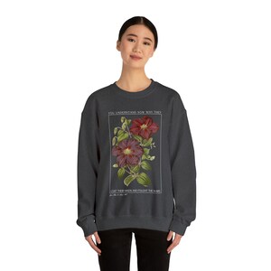 The Real In Love Botanical Sweatshirt, Gifts for Her, Gildan 18000 Unisex Sweatshirt image 6