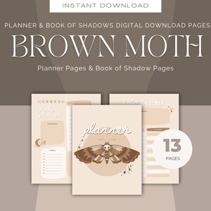 Braune Mottenplaner, Hexenbuch der Schattenseiten, Digital Download