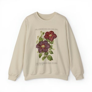 The Real In Love Botanical Sweatshirt, Gifts for Her, Gildan 18000 Unisex Sweatshirt image 8