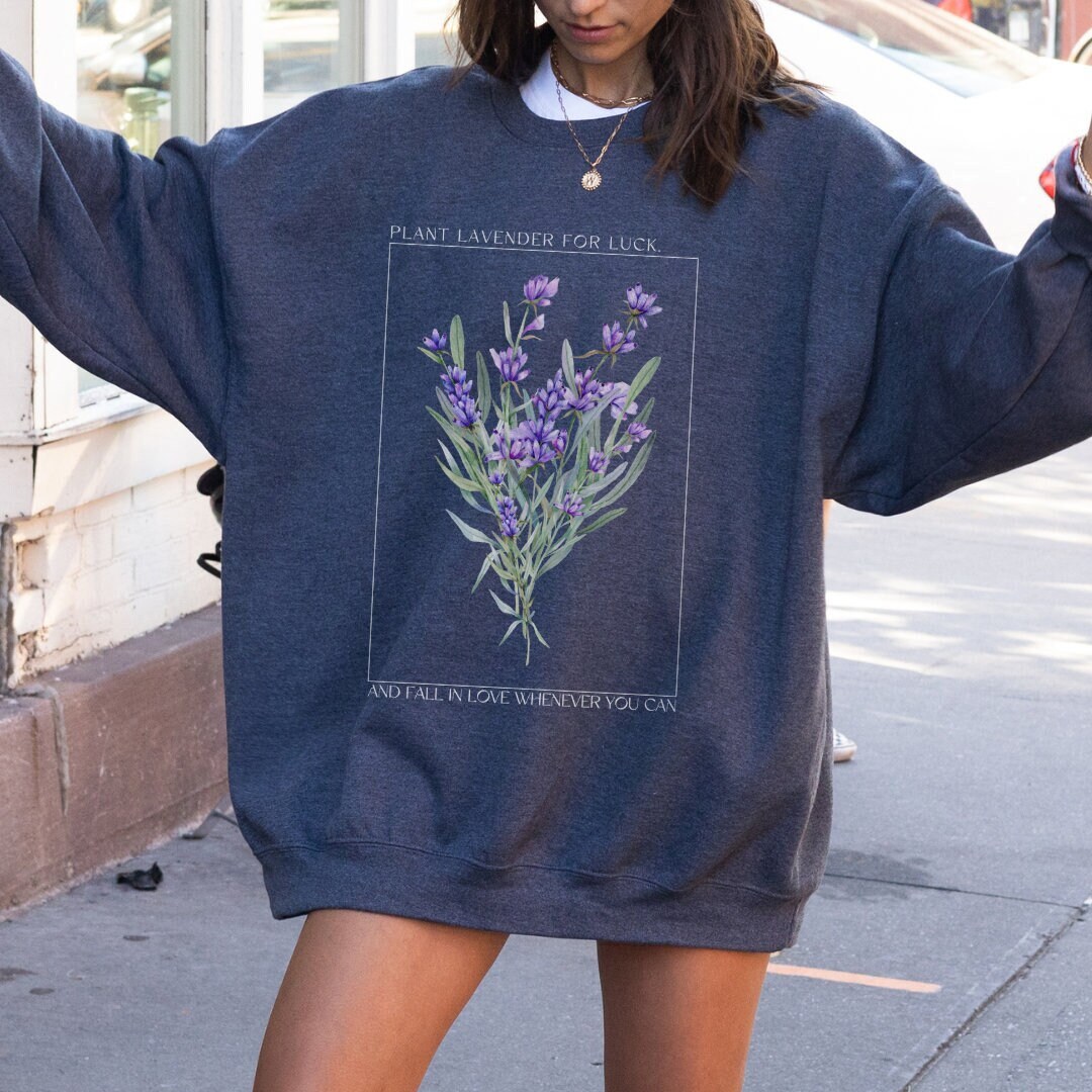 Botanical Practice Magic Sweatshirt, Plant Lavender for Luck, Halloween  Crewneck, Gifts for Her, Fall Sweatshirt, Spooky Season, Witchy - Etsy
