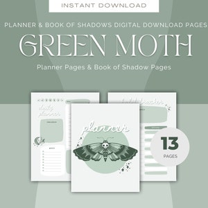 Grüne Motte Planer, Hexenbuch der Schattenseiten, digitaler Download