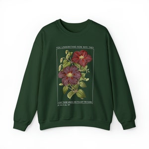 The Real In Love Botanical Sweatshirt, Gifts for Her, Gildan 18000 Unisex Sweatshirt image 7