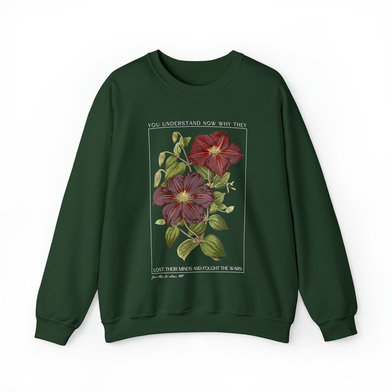 The Real In Love Botanical Sweatshirt, Gifts for Her, Gildan 18000 Unisex Sweatshirt image 7