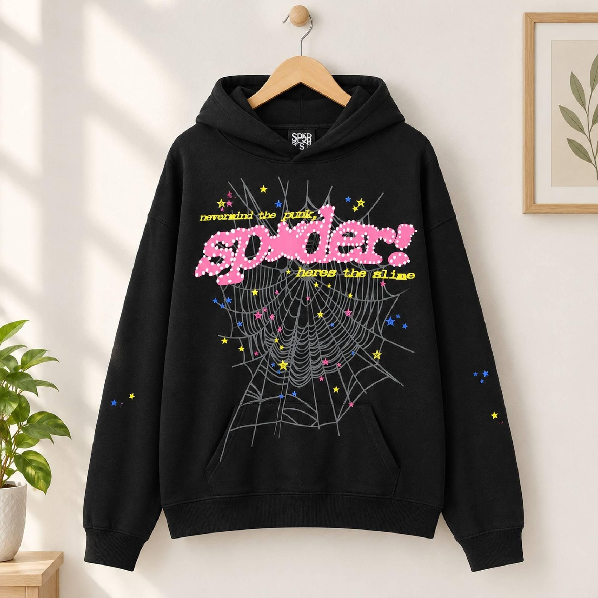 Sp5der hoodie black - Etsy 日本