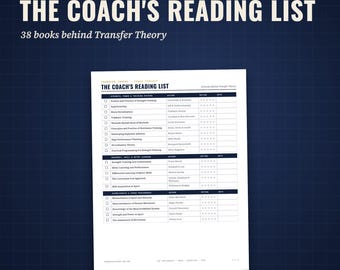 Lista de leitura para treinadores (imprimível), 38 livros sobre força e condicionamento físico (PDF)