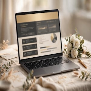 Modèle de feuille de calcul pour l'organisation de mariage | Suivi du budget, liste des invités, plan de table, checklist et calendrier pour les futures mariées image 1