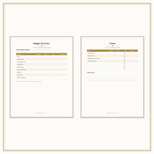 Wedding Budget Planner Printable, Wedding Budget Tracker with Vendor Comparison, Payment Tracker & Guest Estimator for Engaged Couples image 2