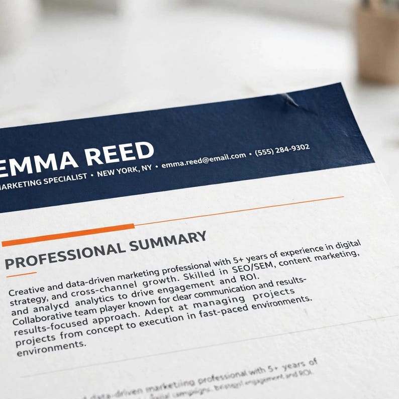 IT Help Desk Resume Template, ATS-Friendly Tech Support Resume, Editable Word and Google Docs, Entry Level IT Resume image 3