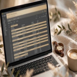Modèle de feuille de calcul pour l'organisation de mariage | Suivi du budget, liste des invités, plan de table, checklist et calendrier pour les futures mariées image 7