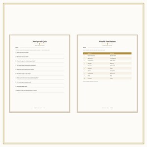 Bridal Shower Games Bundle Printable, 12 Wedding Shower Games with Answer Key, Bingo Quiz Scattergories Mad Libs for Guests image 2