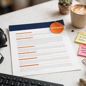 IT Help Desk Resume Template, ATS-Friendly Tech Support Resume, Editable Word and Google Docs, Entry Level IT Resume image 2