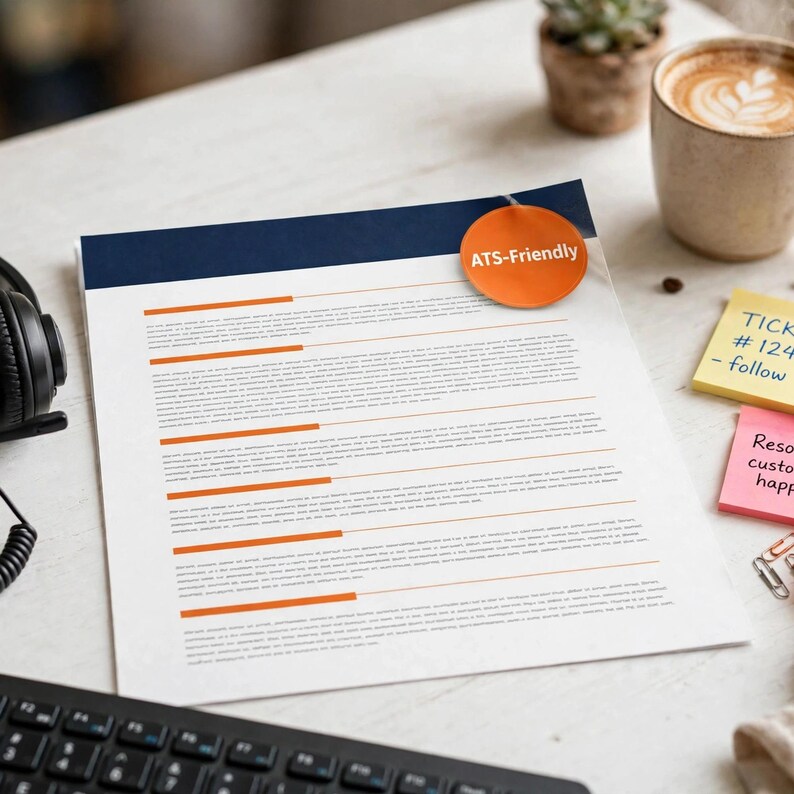 IT Help Desk Resume Template, ATS-Friendly Tech Support Resume, Editable Word and Google Docs, Entry Level IT Resume image 2