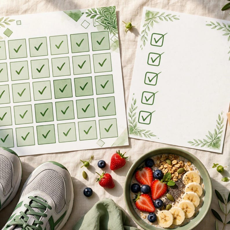 30-Day Habit Reset Tracker Printable, Daily Check-In Pages, Streak Tracker, Weekly Reflection, Self-Compassion Journal PDF image 3