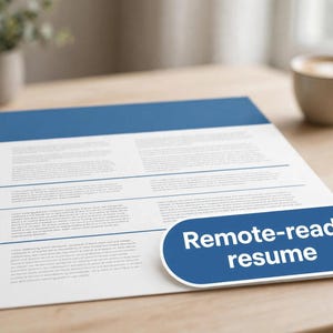 Remote Tech Support Resume Template | Work From Home IT Resume | ATS Friendly Virtual Support CV | Editable Word & Google Docs image 1