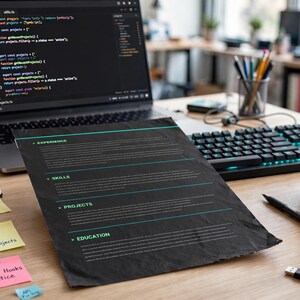 Junior Developer Resume Template | Bootcamp Grad Coding CV | ATS Friendly Programmer Resume | Entry Level Software Engineer CV image 2