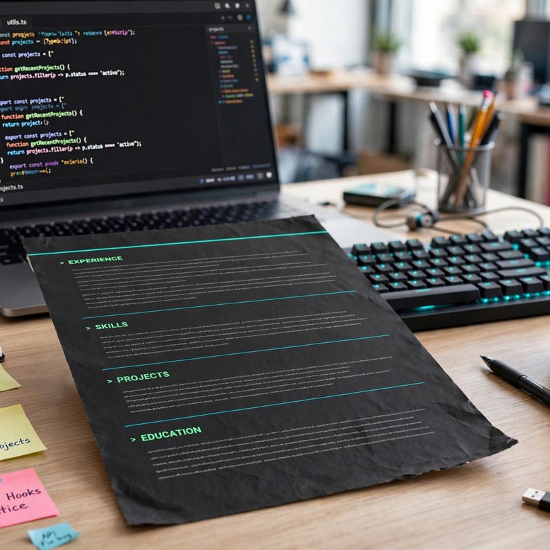 Junior Developer Resume Template | Bootcamp Grad Coding CV | ATS Friendly Programmer Resume | Entry Level Software Engineer CV image 2