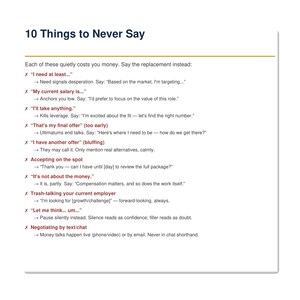 Salary Negotiation Scripts Printable, Counter Offer Email and Phone Scripts, What to Say When Negotiating Salary Guide, PDF image 4