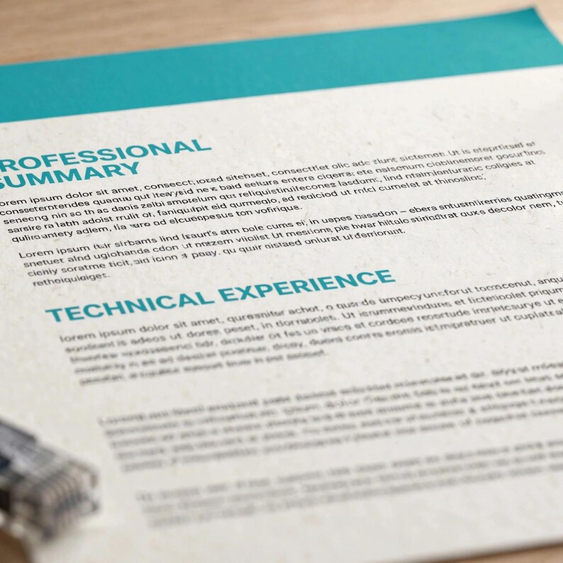 Cv-sjabloon voor netwerktechnicus | ATS-vriendelijk cv voor netwerkengineer | Bewerkbaar in Word en Google Docs | Cv voor IT-infrastructuur afbeelding 3