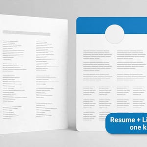Resume and LinkedIn Kit | IT Resume Template + Cover Letter + LinkedIn Profile Guide | ATS Friendly Editable Bundle for Job Seekers image 1