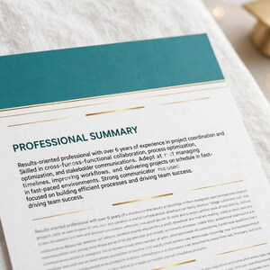 Career Change Resume Template | Switching to Tech IT Resume | ATS Friendly Career Switcher CV | Editable Word Docs image 3