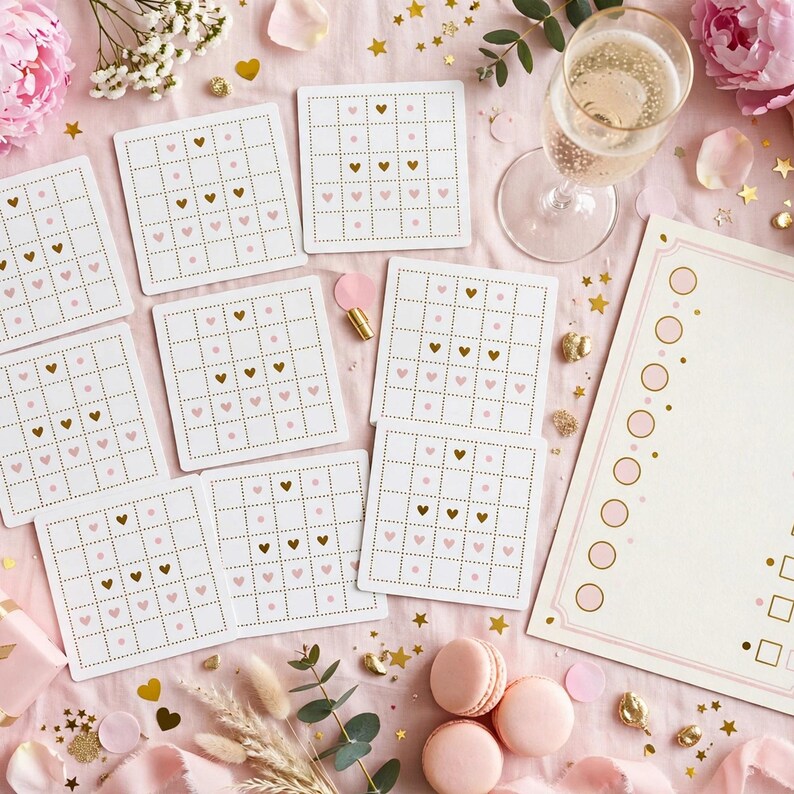 Bridal Shower Games Bundle Printable, 12 Wedding Shower Games with Answer Key, Bingo Quiz Scattergories Mad Libs for Guests image 3