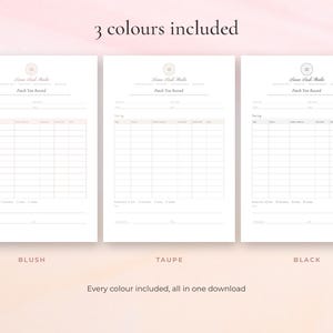 Editable patch test record template for lash and brow artists, Word and Google Docs