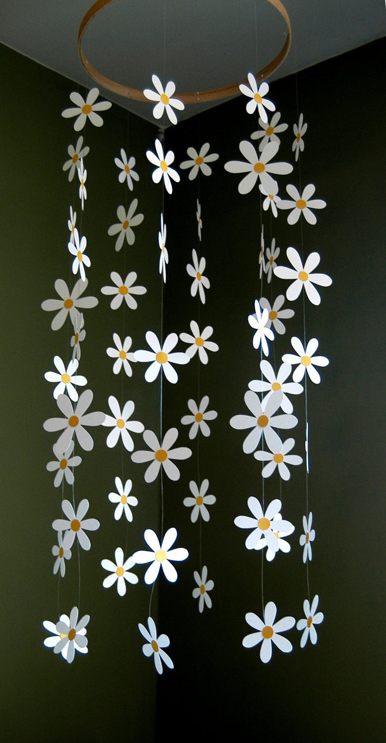 Daisy Flower Mobile Paper Daisy Mobile for Nursery Baby or Etsy