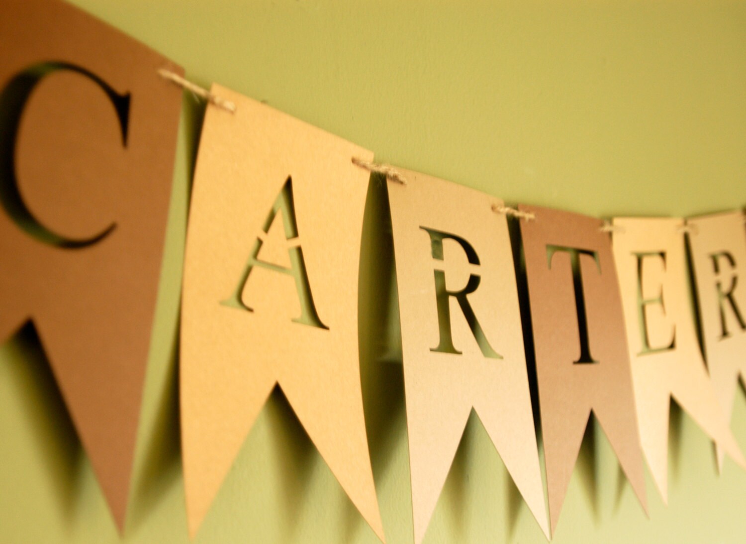 Name Banner Personalized Bunting Sign Flags Pennants Etsy