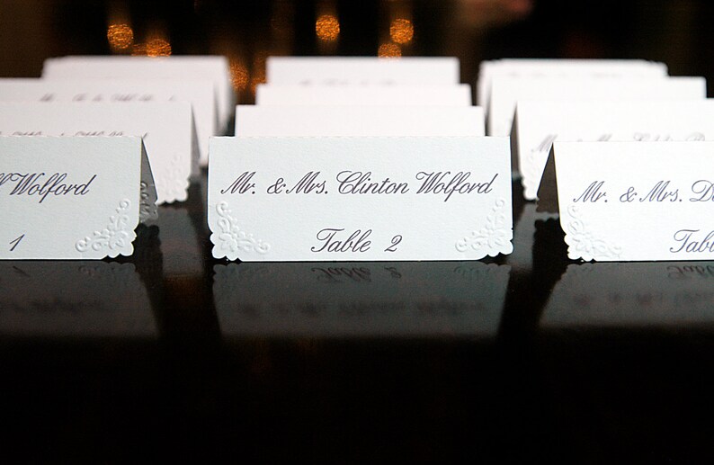 - Personalized /& Custom Placecard Perfect for Weddings or Special Occasions Escort Tags Place Cards 100
