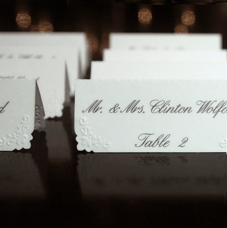- Personalized /& Custom Placecard Perfect for Weddings or Special Occasions Escort Tags Place Cards 100